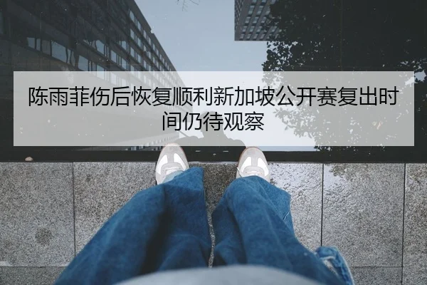 陈雨菲伤后恢复顺利新加坡公开赛复出时间仍待观察